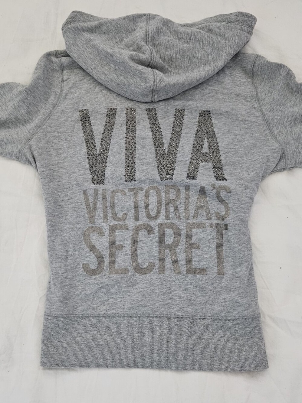 Y2k Victoria's Secret Gray Zip Up